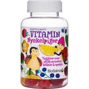 BioSalma Nyckelpiga Multivitamin Tuggtabletter